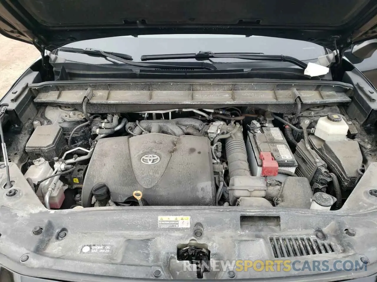 12 fotografías del automóvil dañado 5TDGZRBH5MS553600 TOYOTA HIGHLANDER 2021