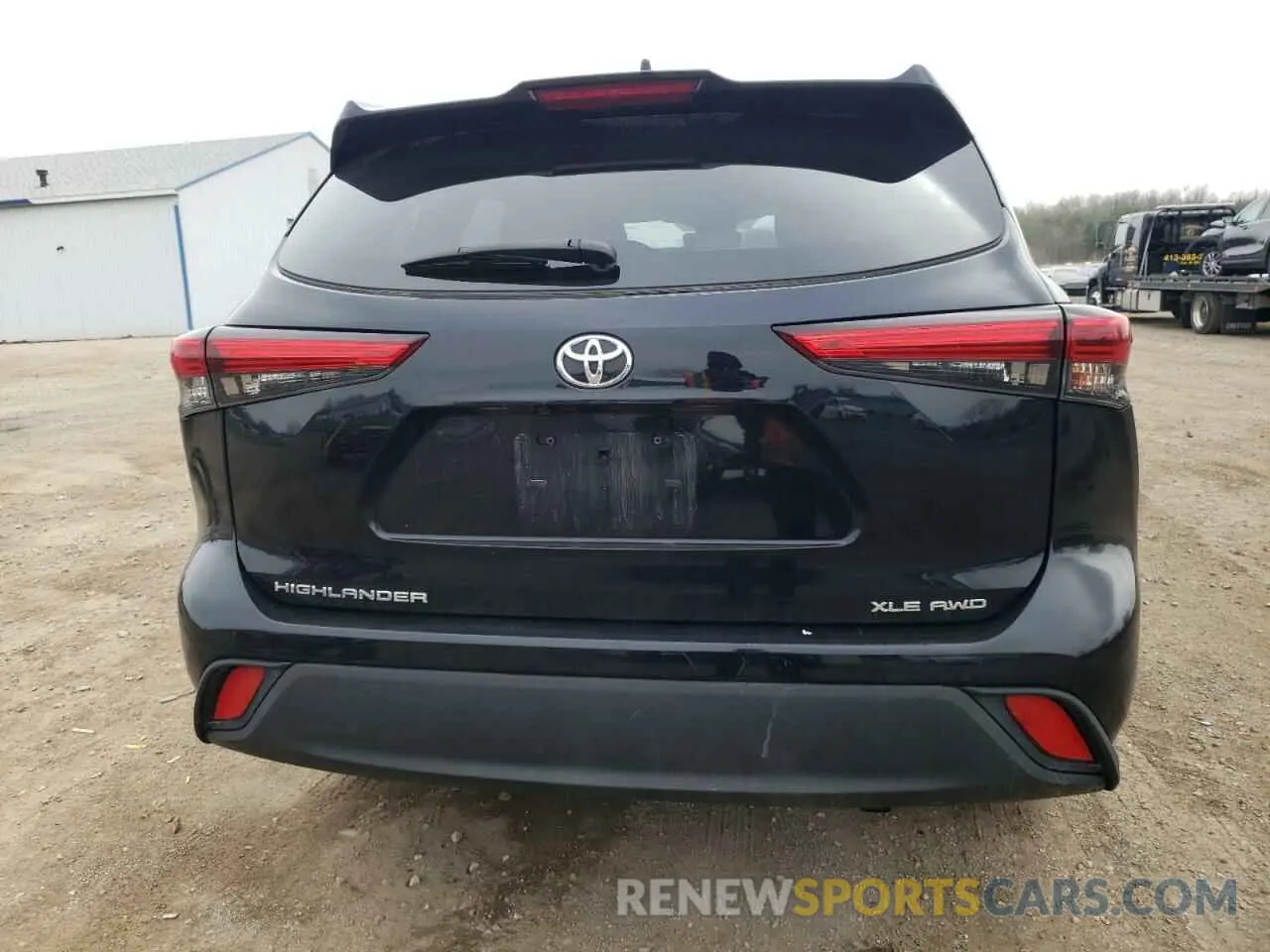 6 fotografías del automóvil dañado 5TDGZRBH5MS553600 TOYOTA HIGHLANDER 2021