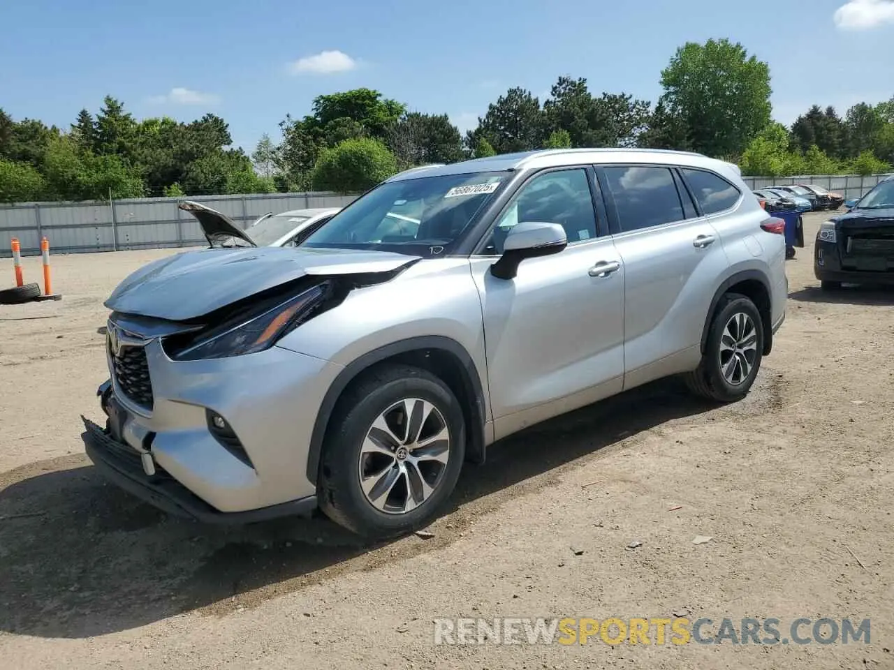 1 fotografías del automóvil dañado 5TDGZRBH6MS056815 TOYOTA HIGHLANDER 2021