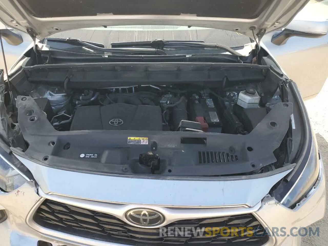 12 fotografías del automóvil dañado 5TDGZRBH6MS056815 TOYOTA HIGHLANDER 2021