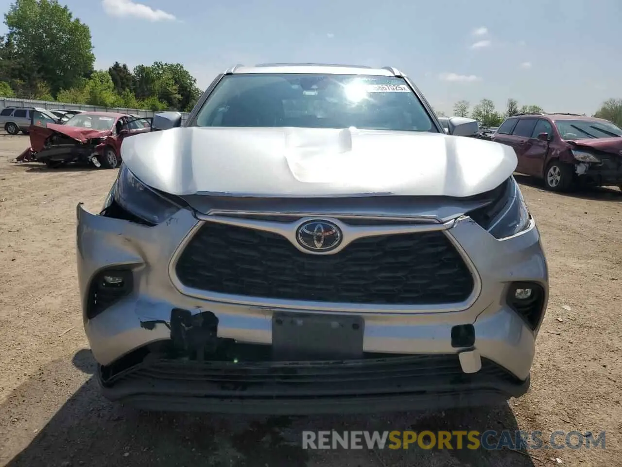 5 fotografías del automóvil dañado 5TDGZRBH6MS056815 TOYOTA HIGHLANDER 2021