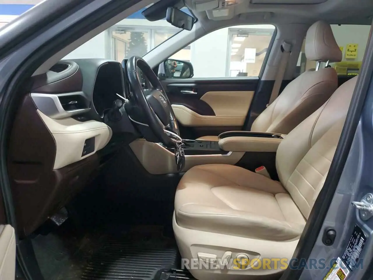 7 fotografías del automóvil dañado 5TDGZRBH6MS059326 TOYOTA HIGHLANDER 2021