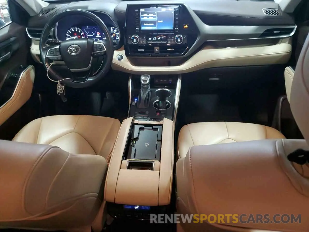 8 fotografías del automóvil dañado 5TDGZRBH6MS059326 TOYOTA HIGHLANDER 2021
