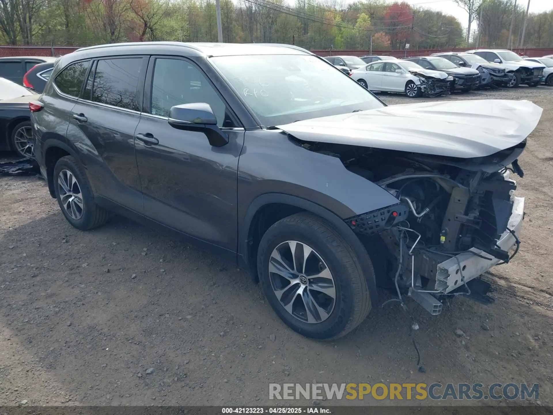 1 fotografías del automóvil dañado 5TDGZRBH6MS075994 TOYOTA HIGHLANDER 2021