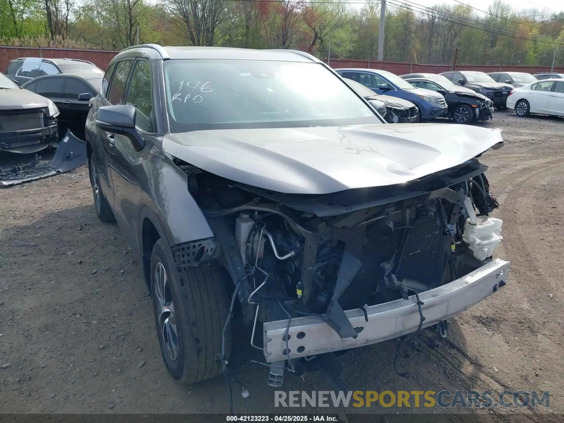 17 fotografías del automóvil dañado 5TDGZRBH6MS075994 TOYOTA HIGHLANDER 2021