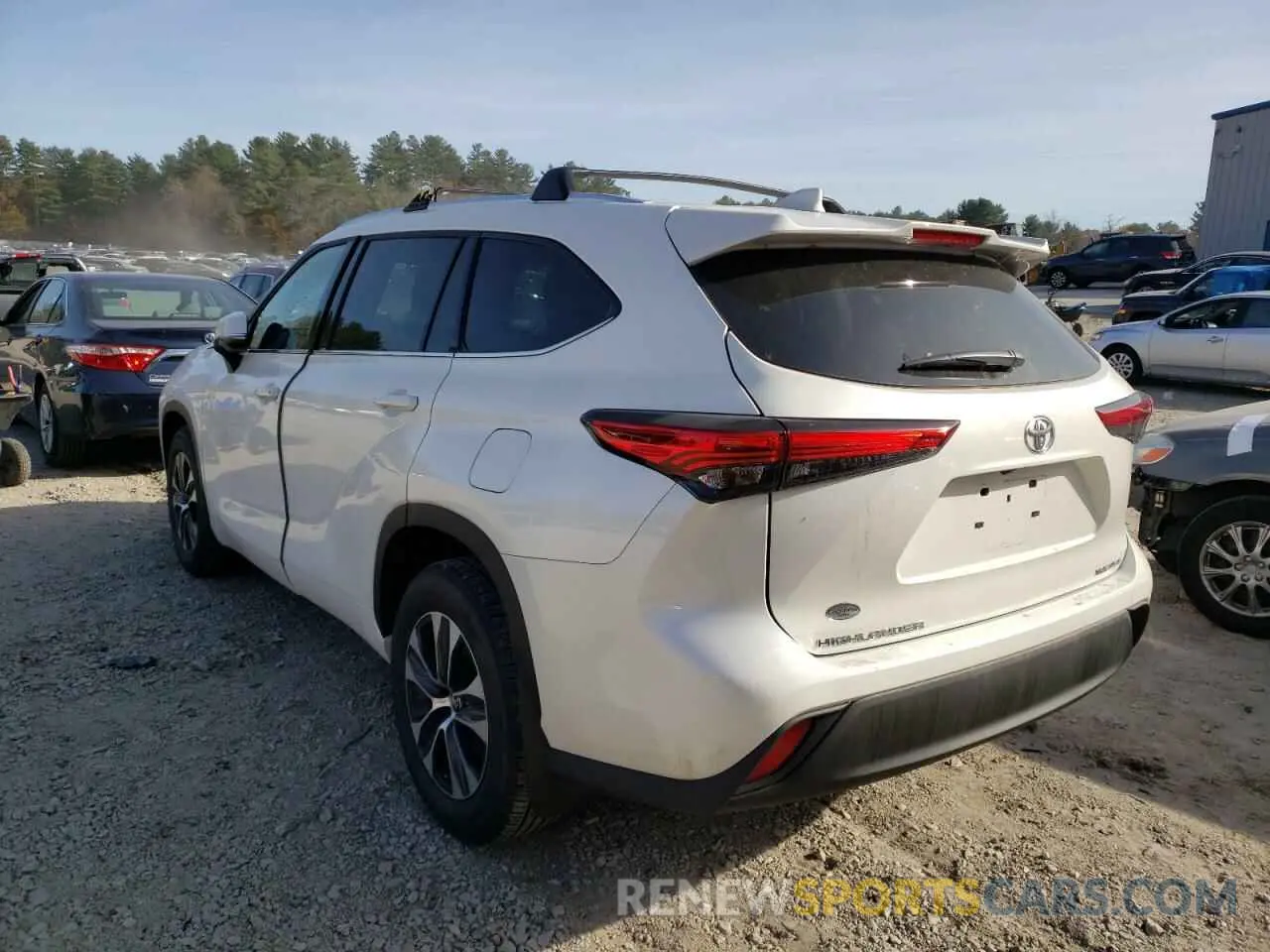 3 fotografías del automóvil dañado 5TDGZRBH6MS097364 TOYOTA HIGHLANDER 2021