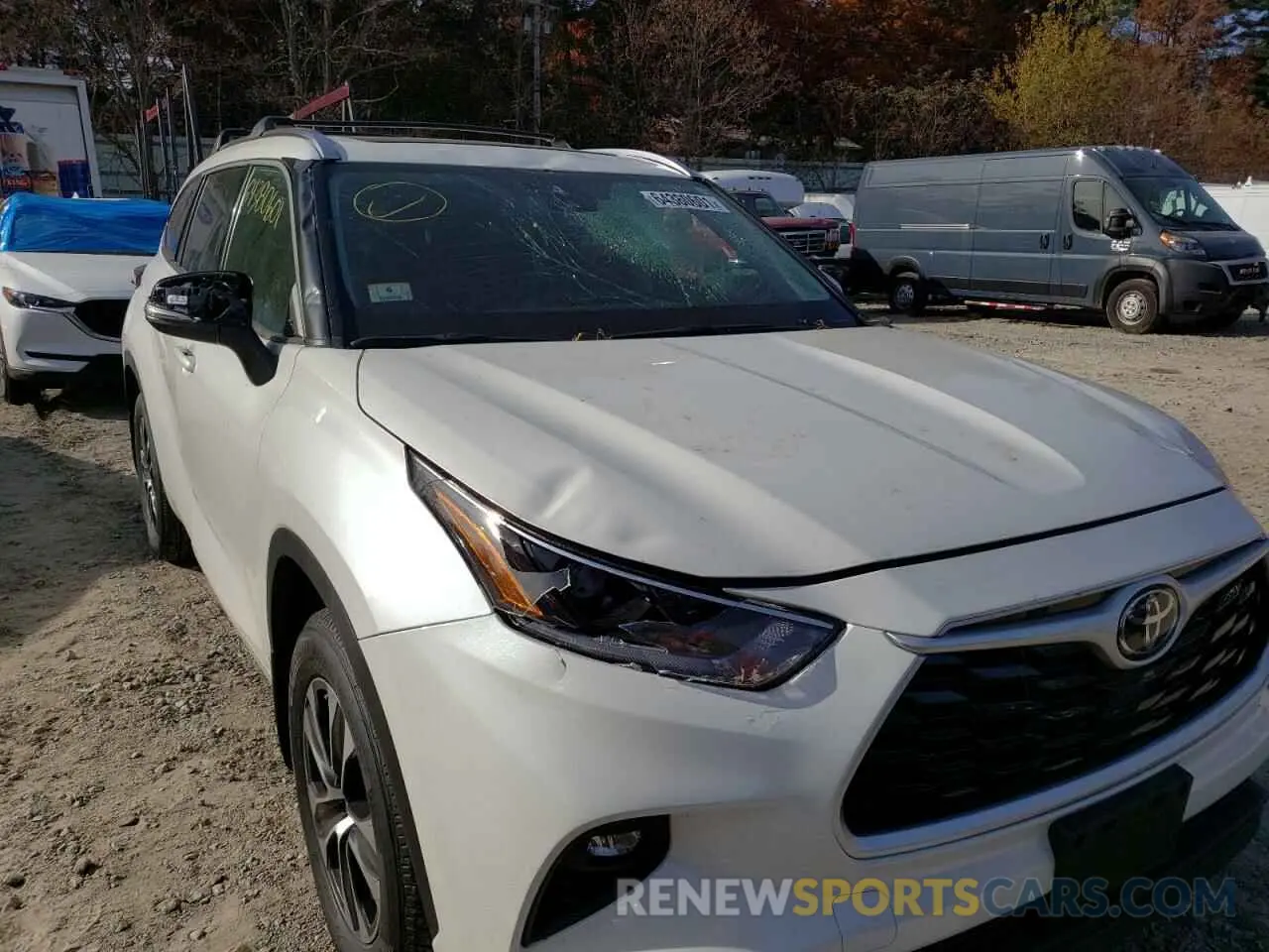 9 fotografías del automóvil dañado 5TDGZRBH6MS097364 TOYOTA HIGHLANDER 2021