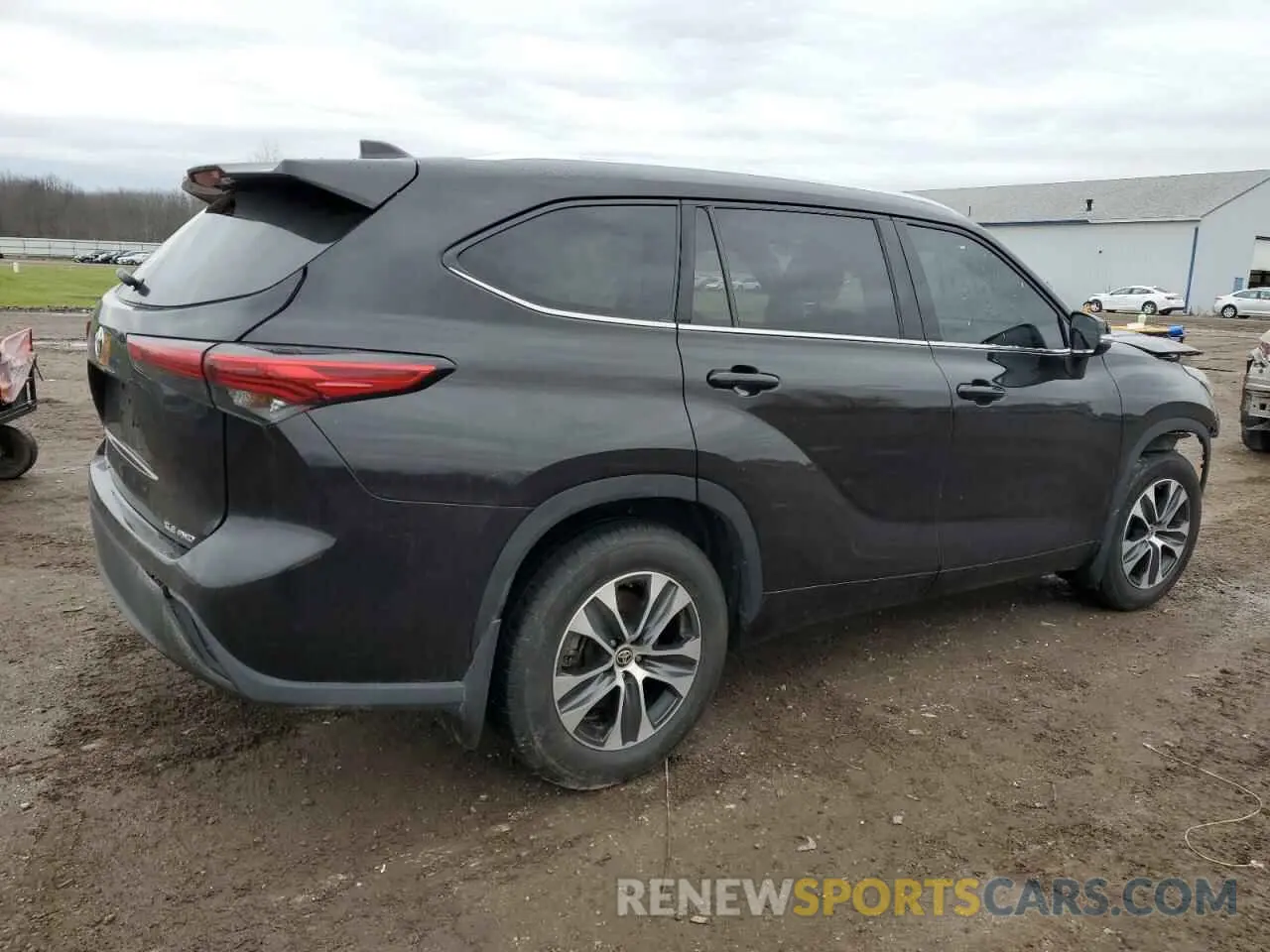 3 fotografías del automóvil dañado 5TDGZRBH6MS127933 TOYOTA HIGHLANDER 2021