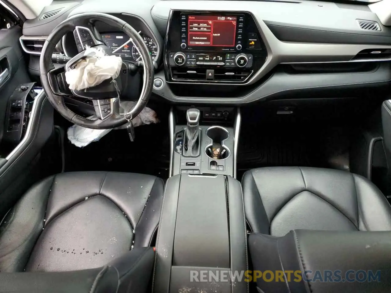 8 fotografías del automóvil dañado 5TDGZRBH6MS127933 TOYOTA HIGHLANDER 2021