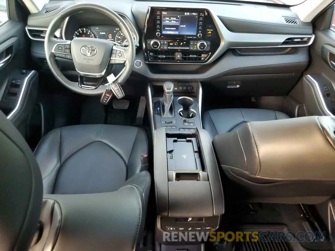 8 fotografías del automóvil dañado 5TDGZRBH6MS144585 TOYOTA HIGHLANDER 2021