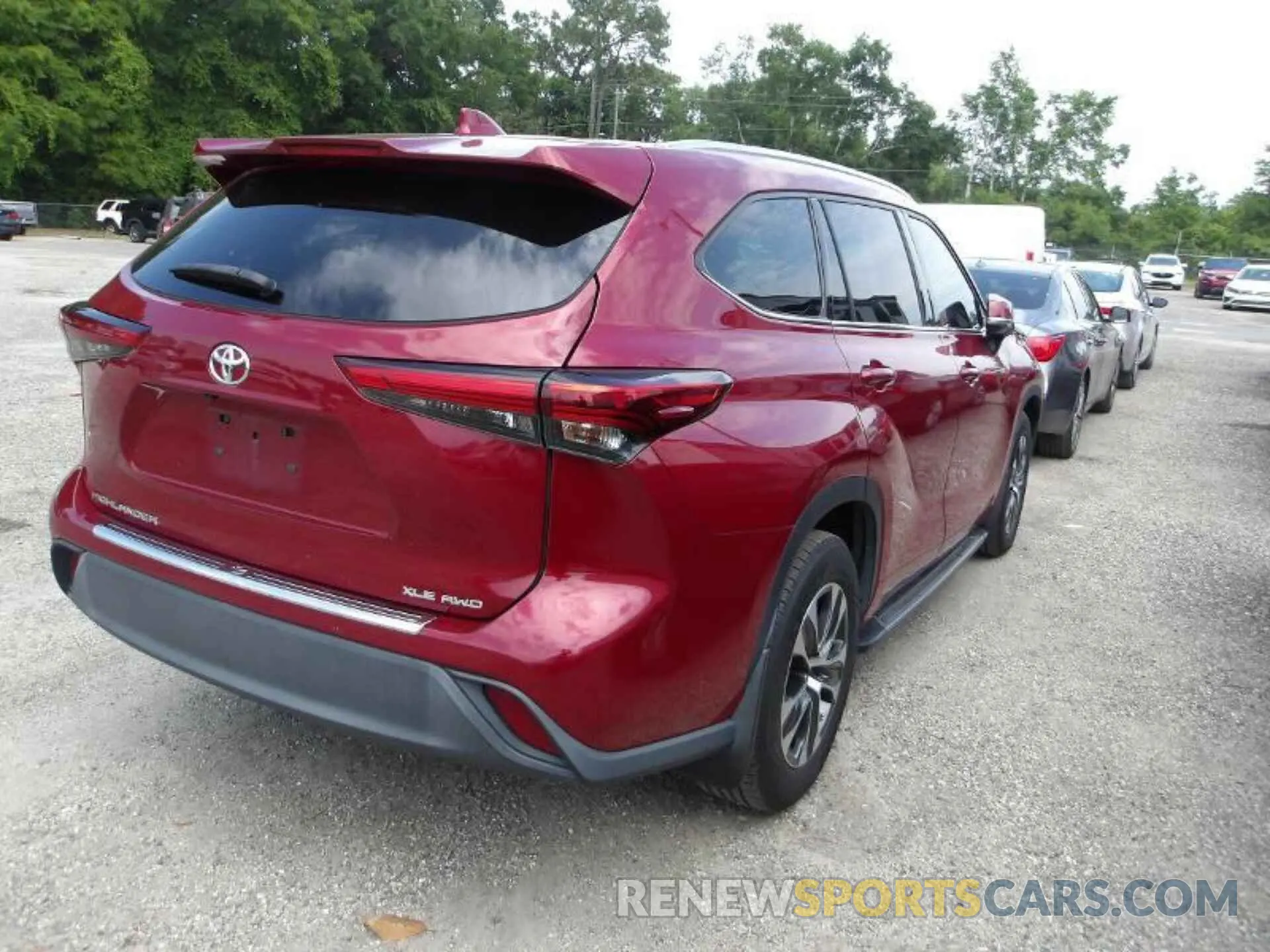4 fotografías del automóvil dañado 5TDGZRBH6MS554982 TOYOTA HIGHLANDER 2021