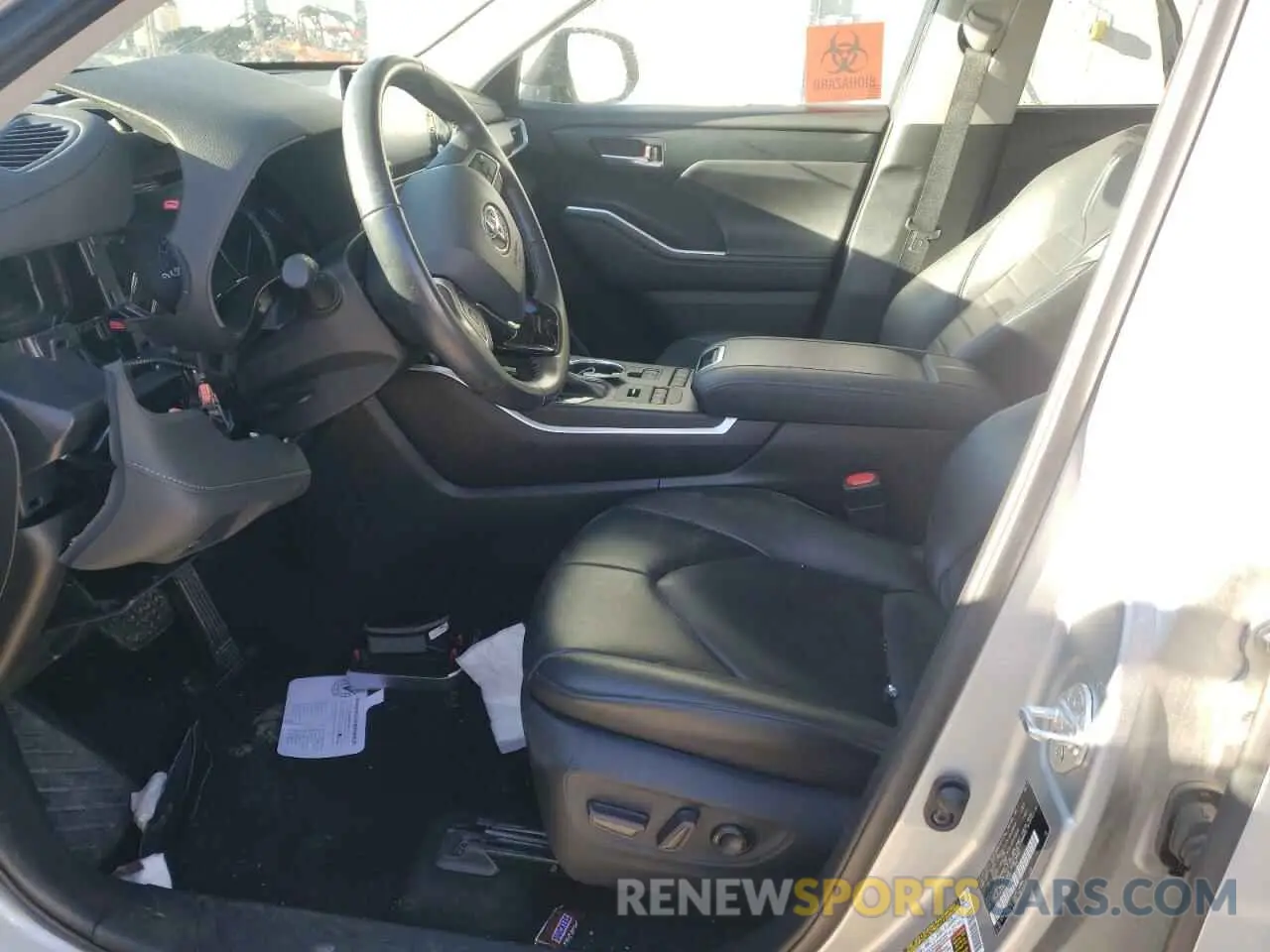7 fotografías del automóvil dañado 5TDGZRBH7MS120294 TOYOTA HIGHLANDER 2021