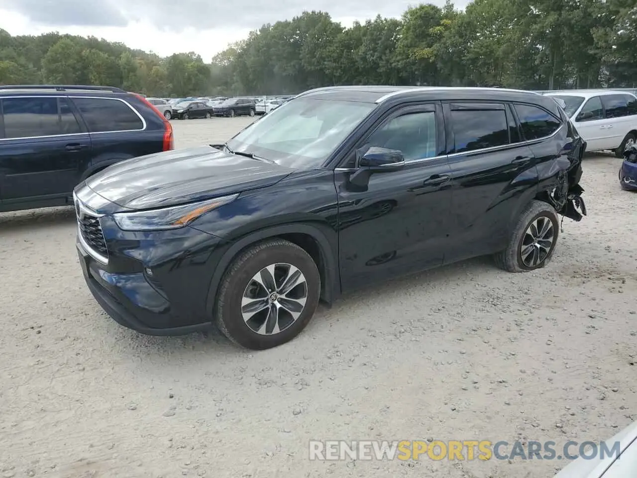1 fotografías del automóvil dañado 5TDGZRBH7MS124989 TOYOTA HIGHLANDER 2021