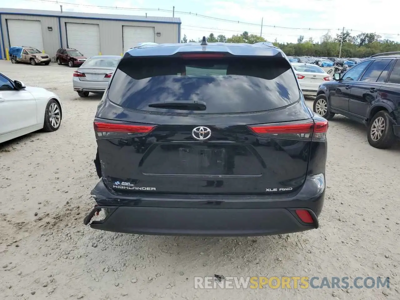 6 fotografías del automóvil dañado 5TDGZRBH7MS124989 TOYOTA HIGHLANDER 2021