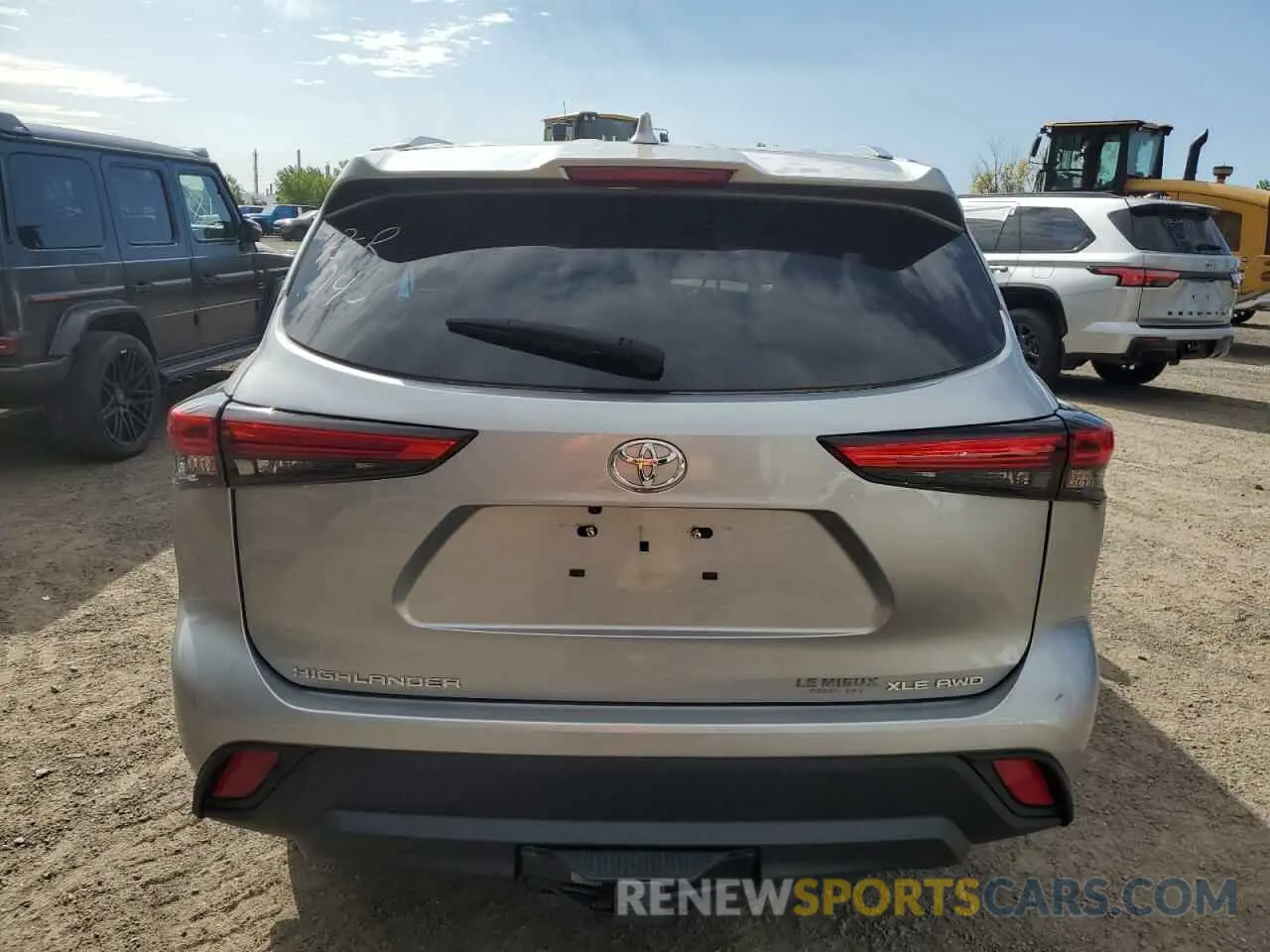6 fotografías del automóvil dañado 5TDGZRBH7MS153909 TOYOTA HIGHLANDER 2021