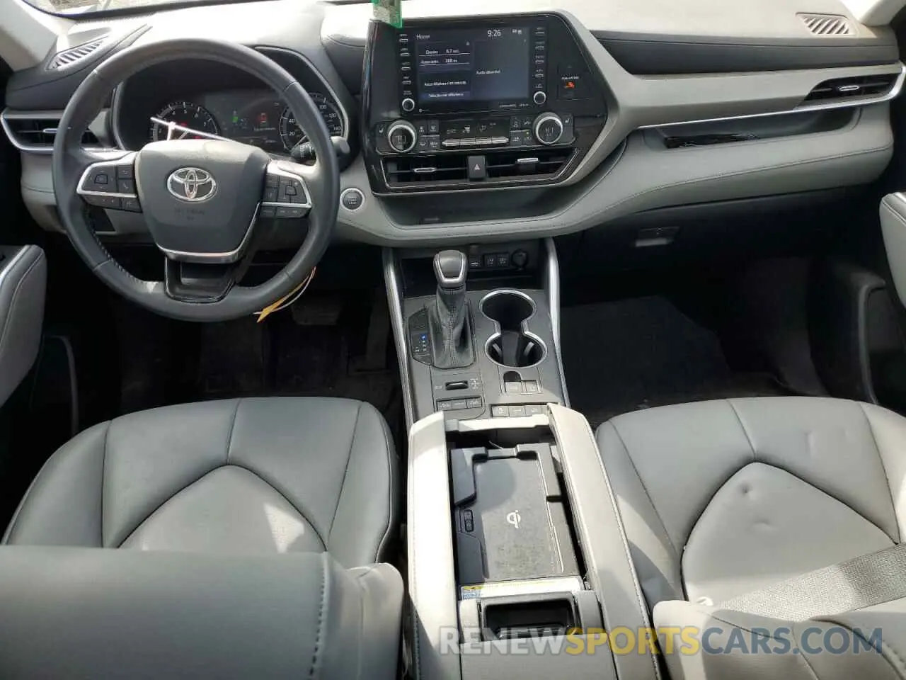 8 fotografías del automóvil dañado 5TDGZRBH7MS153909 TOYOTA HIGHLANDER 2021