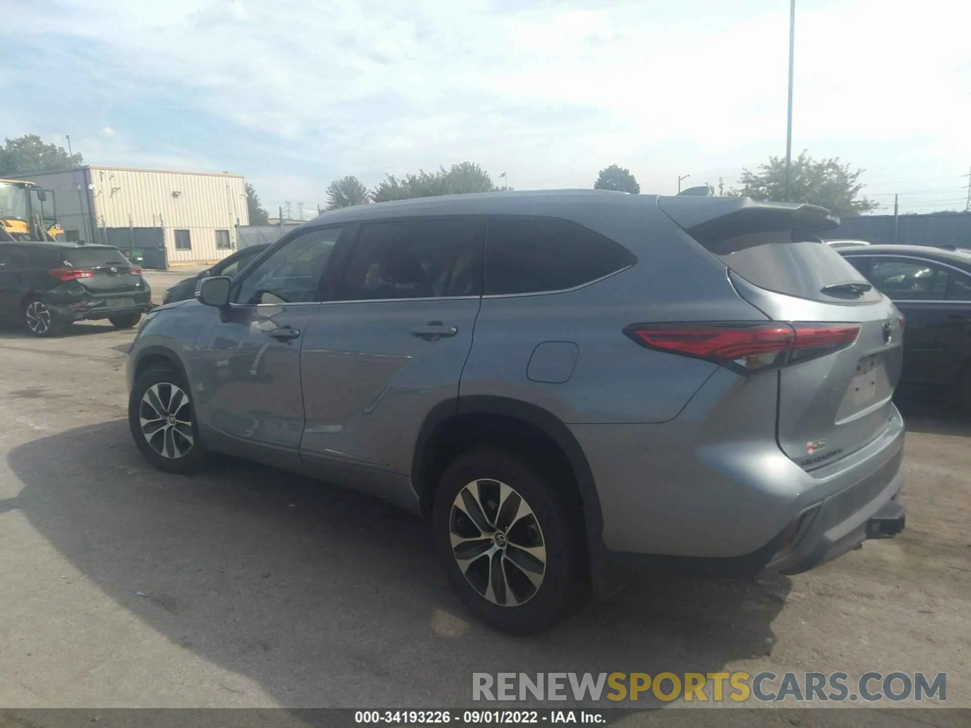 3 fotografías del automóvil dañado 5TDGZRBH7MS155935 TOYOTA HIGHLANDER 2021