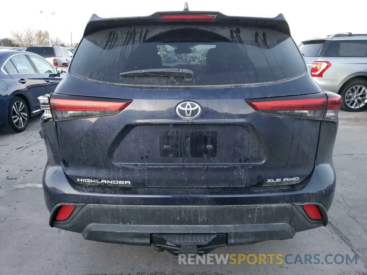 6 fotografías del automóvil dañado 5TDGZRBH7MS525376 TOYOTA HIGHLANDER 2021