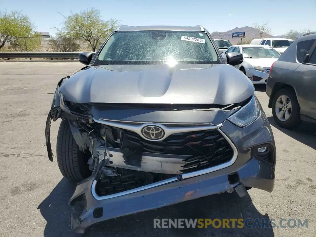 5 fotografías del automóvil dañado 5TDGZRBH7MS526480 TOYOTA HIGHLANDER 2021