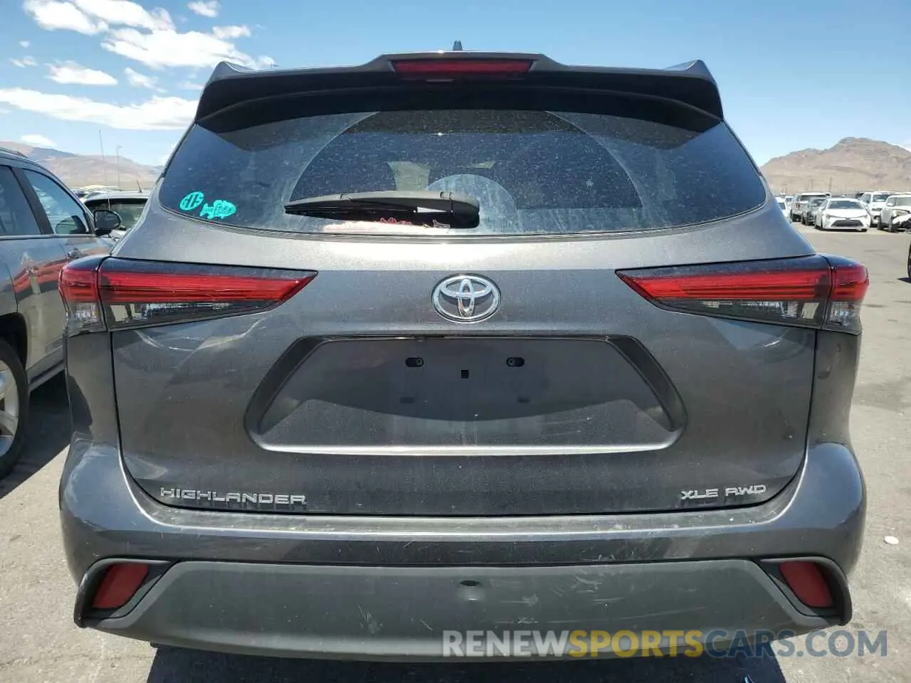 6 fotografías del automóvil dañado 5TDGZRBH7MS526480 TOYOTA HIGHLANDER 2021