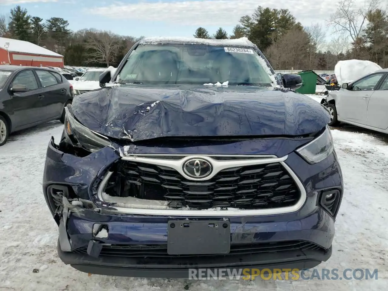 5 fotografías del automóvil dañado 5TDGZRBH7MS529976 TOYOTA HIGHLANDER 2021
