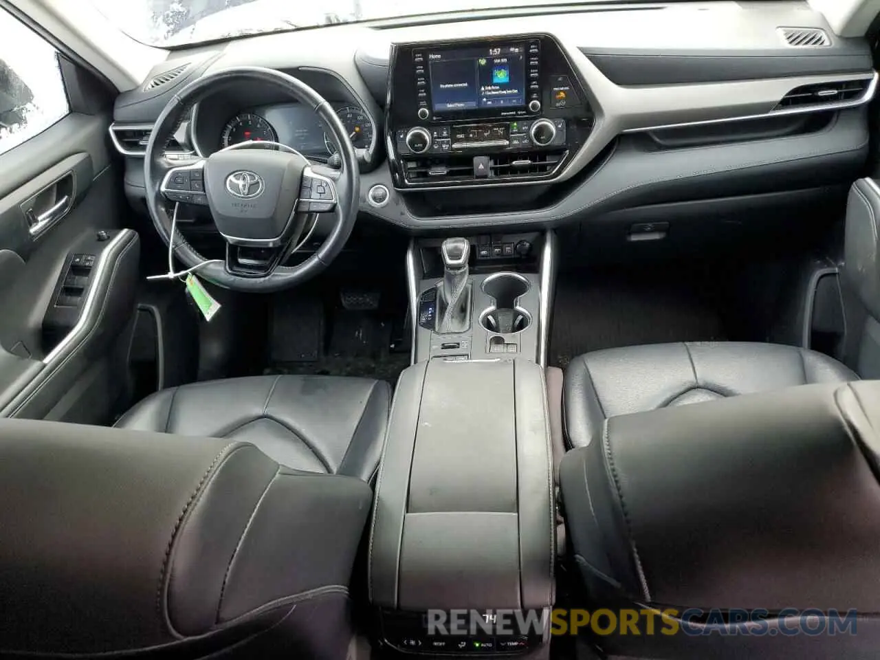8 fotografías del automóvil dañado 5TDGZRBH7MS529976 TOYOTA HIGHLANDER 2021