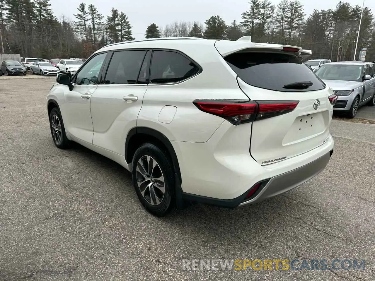 3 fotografías del automóvil dañado 5TDGZRBH7MS531422 TOYOTA HIGHLANDER 2021