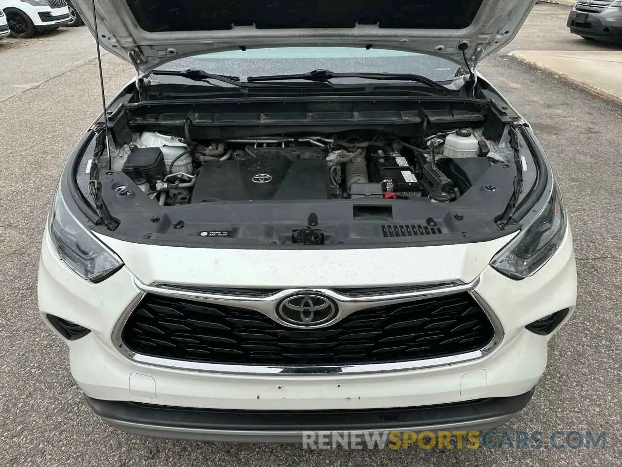 7 fotografías del automóvil dañado 5TDGZRBH7MS531422 TOYOTA HIGHLANDER 2021