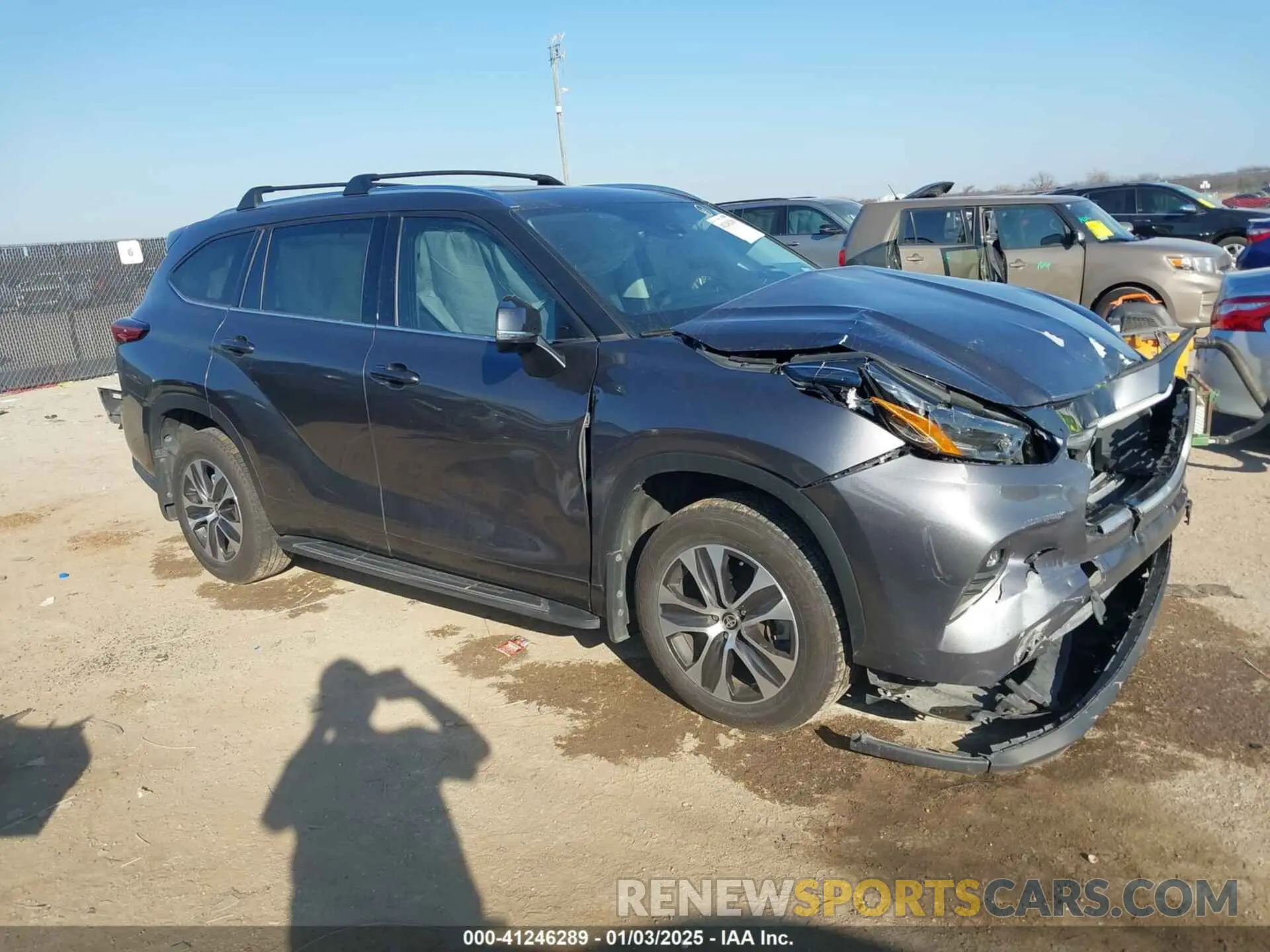 1 fotografías del automóvil dañado 5TDGZRBH7MS540086 TOYOTA HIGHLANDER 2021
