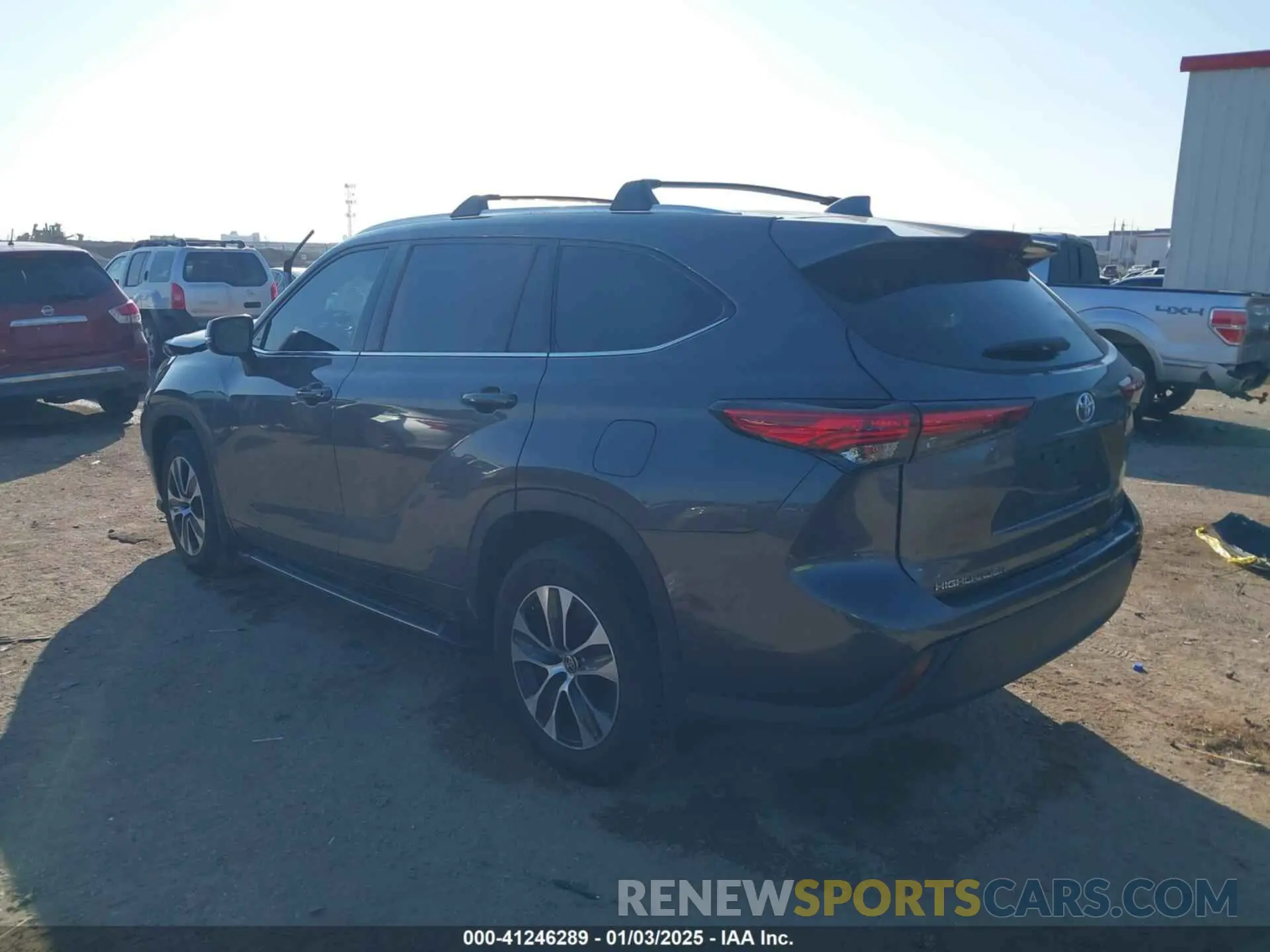 3 fotografías del automóvil dañado 5TDGZRBH7MS540086 TOYOTA HIGHLANDER 2021