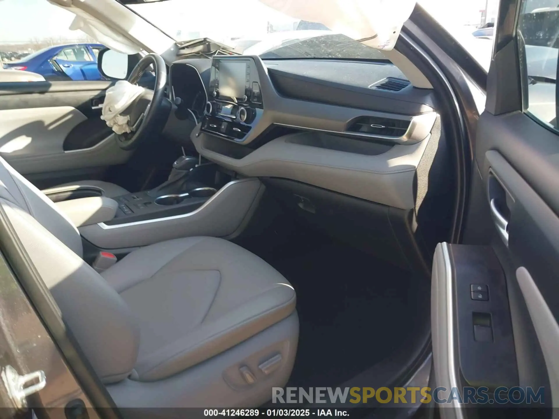 5 fotografías del automóvil dañado 5TDGZRBH7MS540086 TOYOTA HIGHLANDER 2021