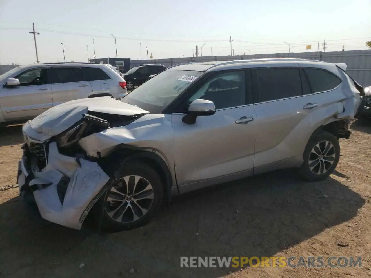 1 fotografías del automóvil dañado 5TDGZRBH8MS114424 TOYOTA HIGHLANDER 2021