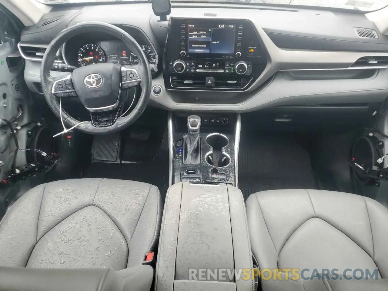 8 fotografías del automóvil dañado 5TDGZRBH8MS548035 TOYOTA HIGHLANDER 2021