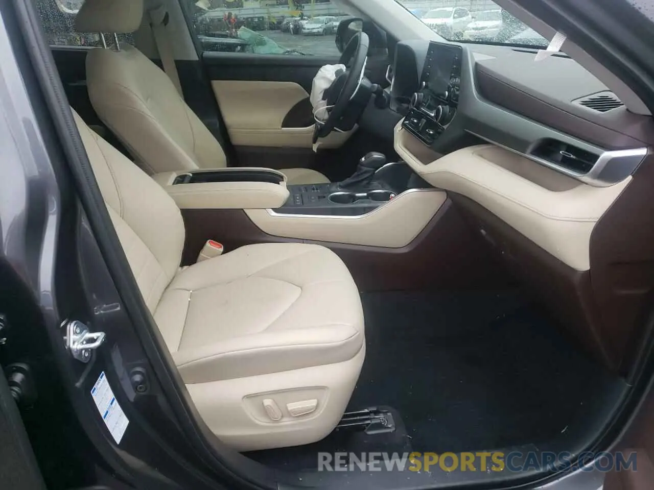 5 fotografías del automóvil dañado 5TDGZRBH9MS154804 TOYOTA HIGHLANDER 2021