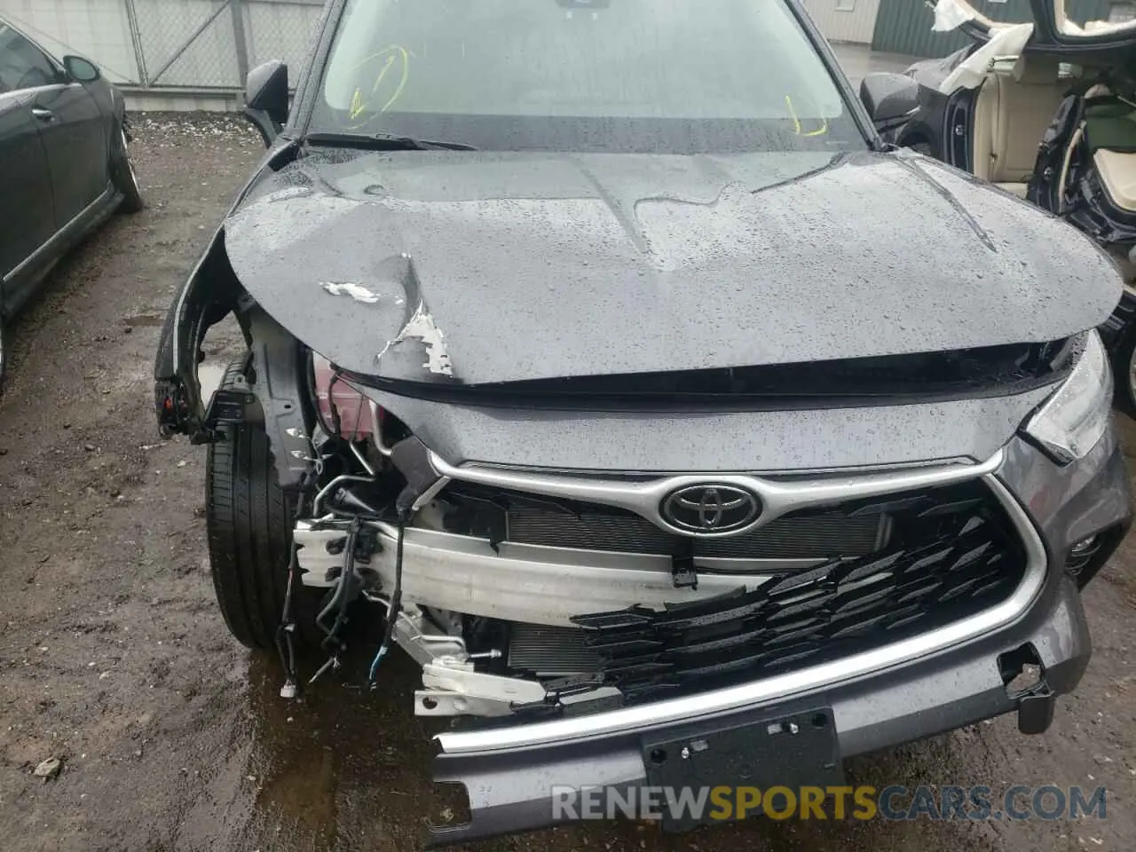 9 fotografías del automóvil dañado 5TDGZRBH9MS154804 TOYOTA HIGHLANDER 2021