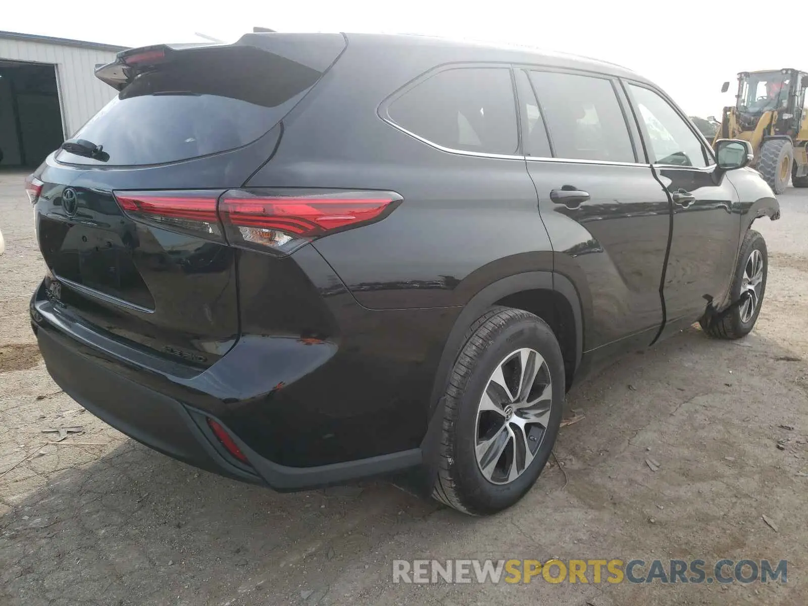 4 fotografías del automóvil dañado 5TDGZRBH9MS554197 TOYOTA HIGHLANDER 2021