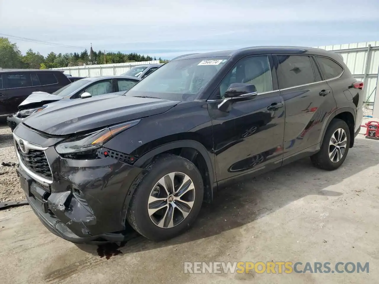 1 fotografías del automóvil dañado 5TDGZRBHXMS074492 TOYOTA HIGHLANDER 2021
