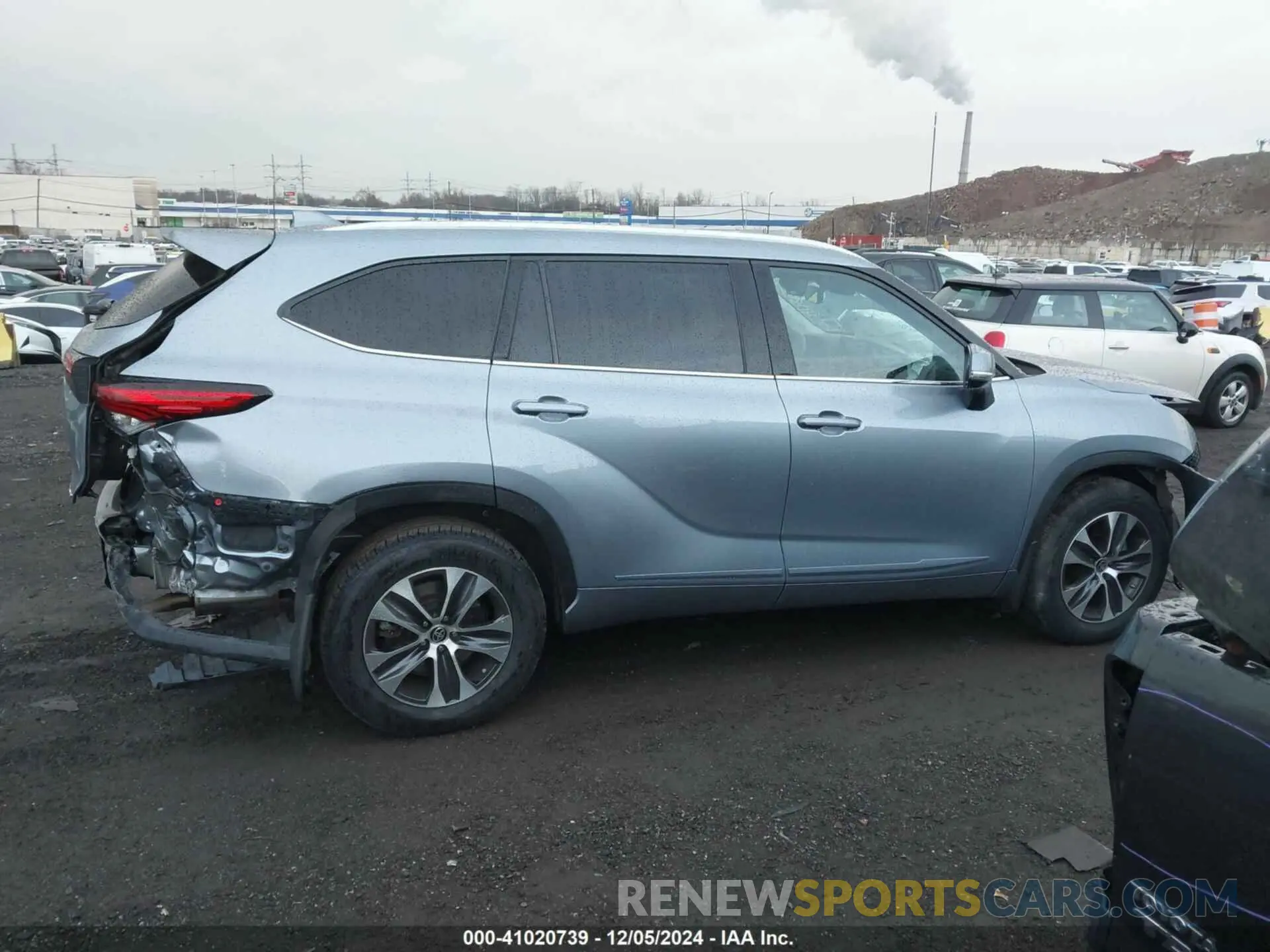 14 fotografías del automóvil dañado 5TDGZRBHXMS095794 TOYOTA HIGHLANDER 2021