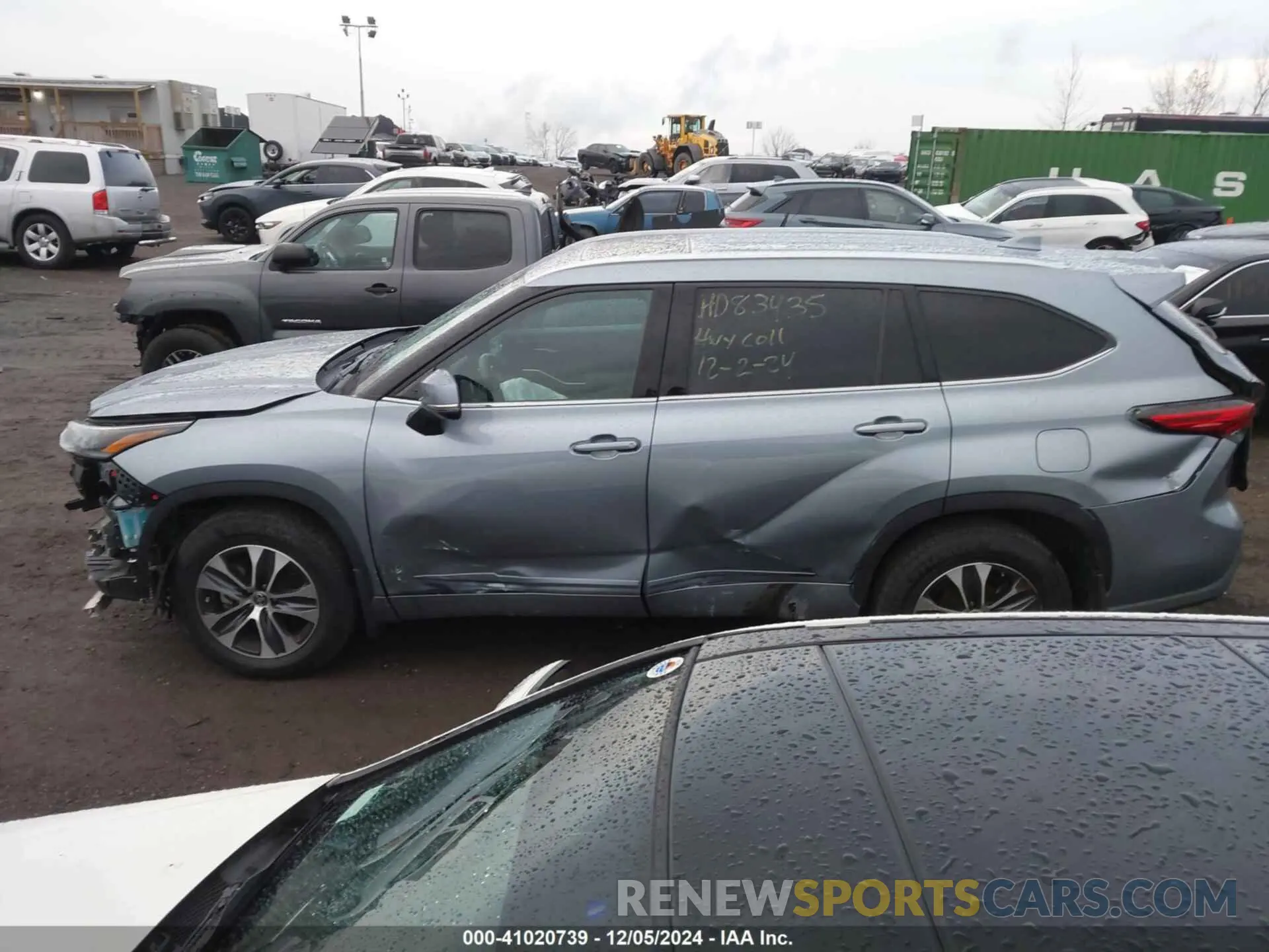 15 fotografías del automóvil dañado 5TDGZRBHXMS095794 TOYOTA HIGHLANDER 2021