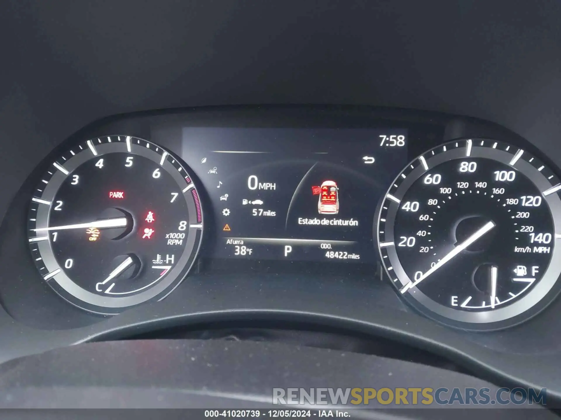 7 fotografías del automóvil dañado 5TDGZRBHXMS095794 TOYOTA HIGHLANDER 2021