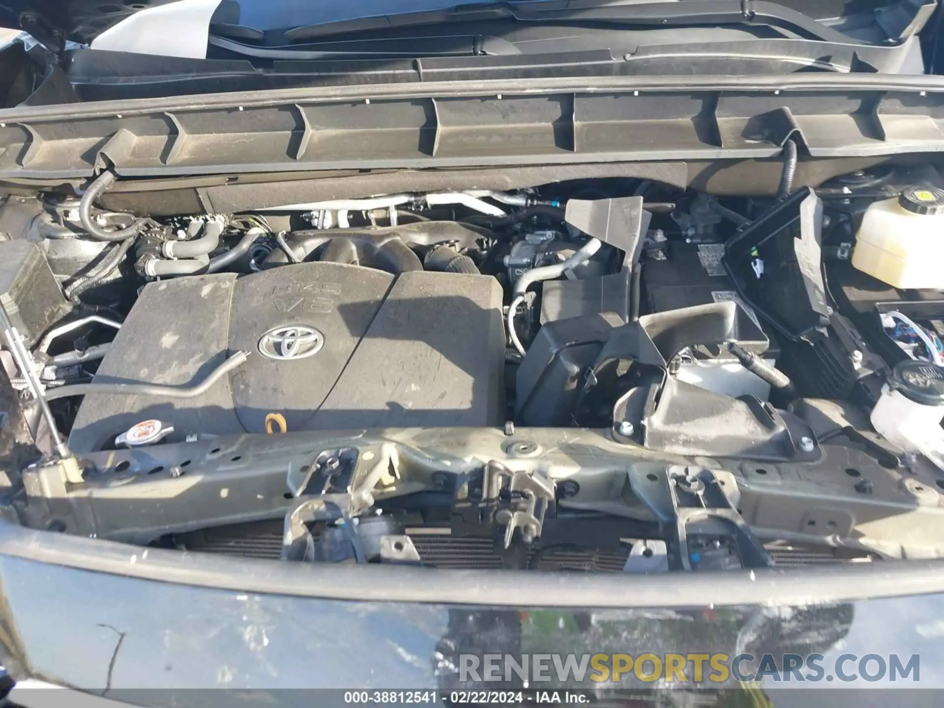 10 fotografías del automóvil dañado 5TDGZRBHXMS141043 TOYOTA HIGHLANDER 2021