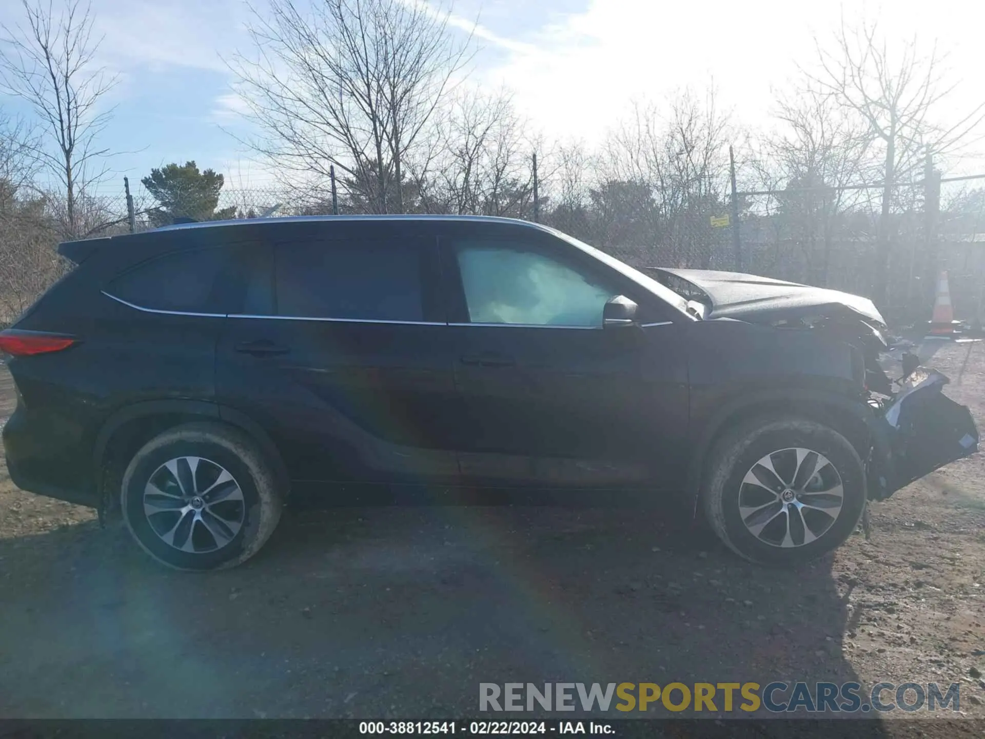 12 fotografías del automóvil dañado 5TDGZRBHXMS141043 TOYOTA HIGHLANDER 2021