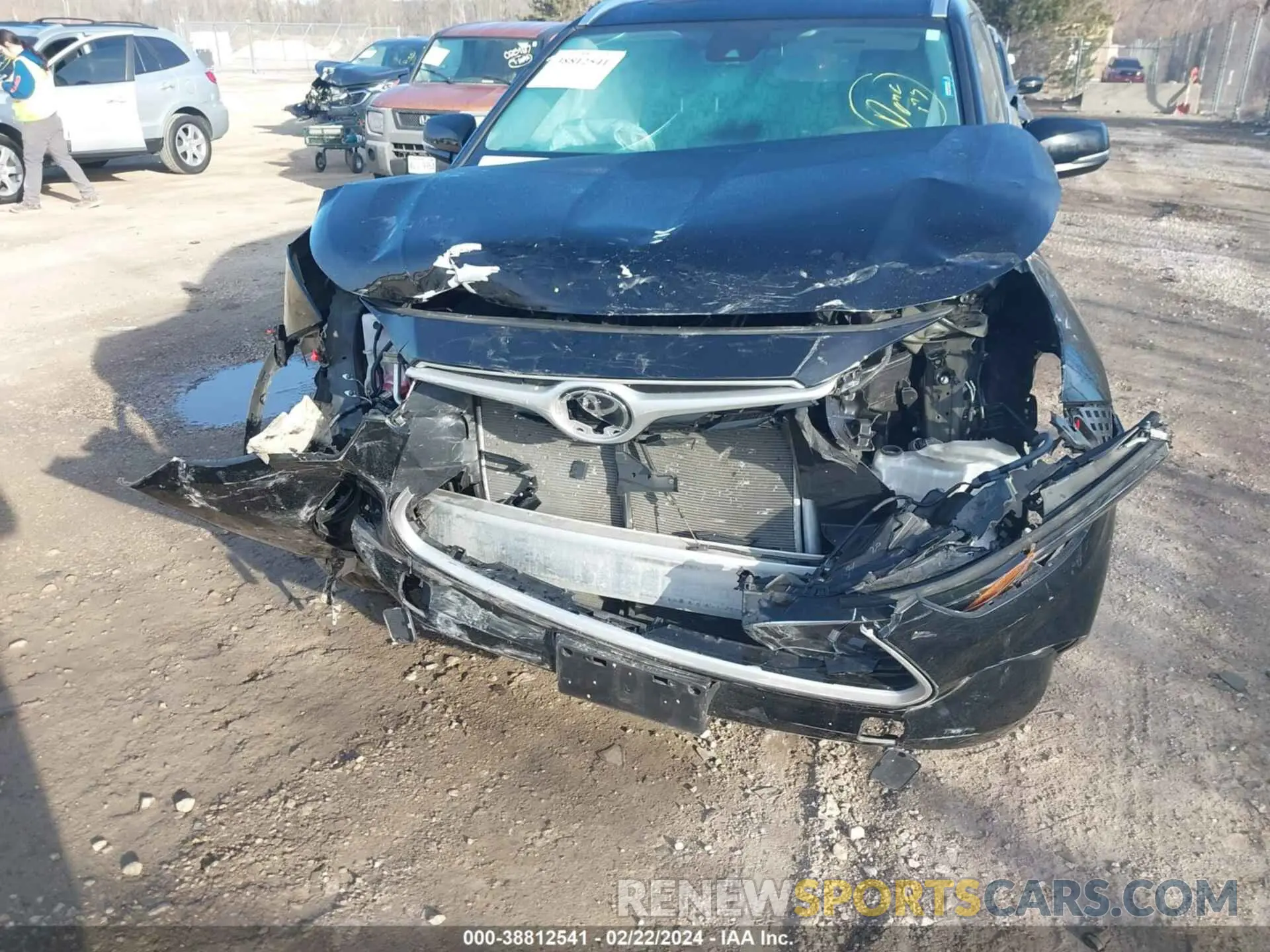6 fotografías del automóvil dañado 5TDGZRBHXMS141043 TOYOTA HIGHLANDER 2021