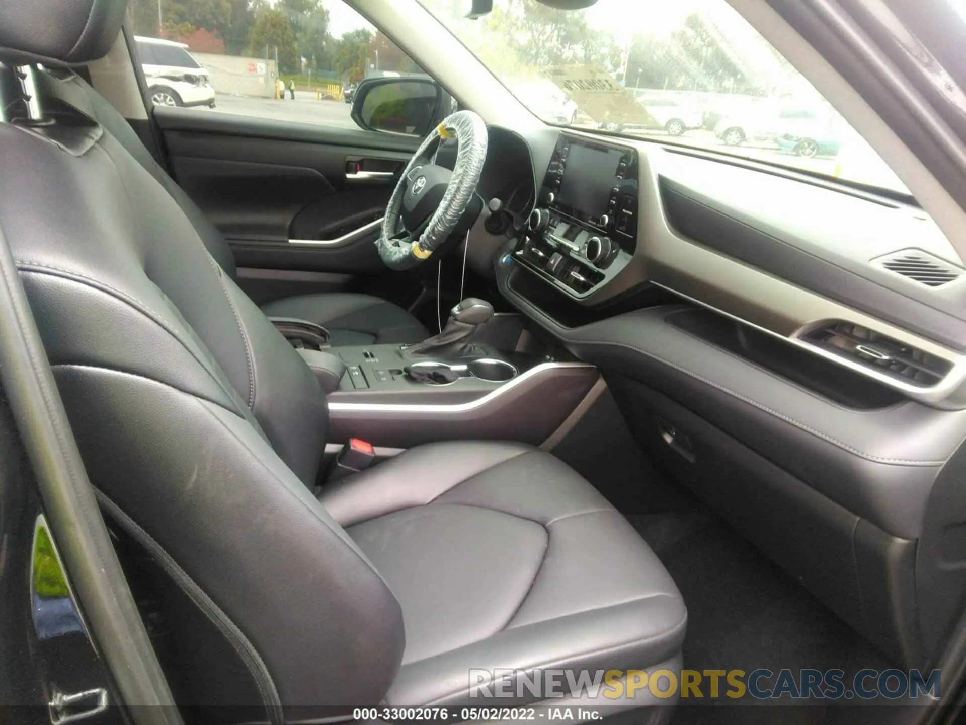 5 fotografías del automóvil dañado 5TDHARAH2MS507834 TOYOTA HIGHLANDER 2021