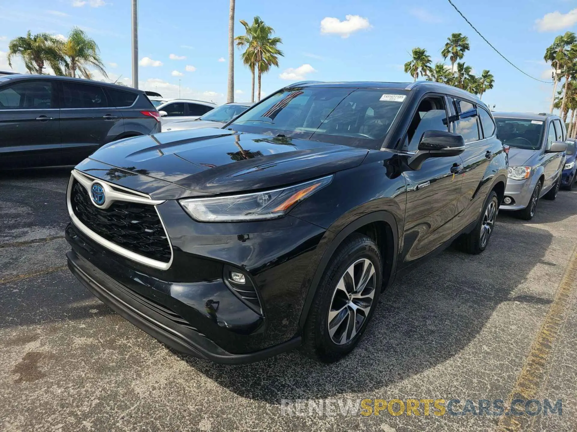 7 fotografías del automóvil dañado 5TDHARAH6MS012049 TOYOTA HIGHLANDER 2021