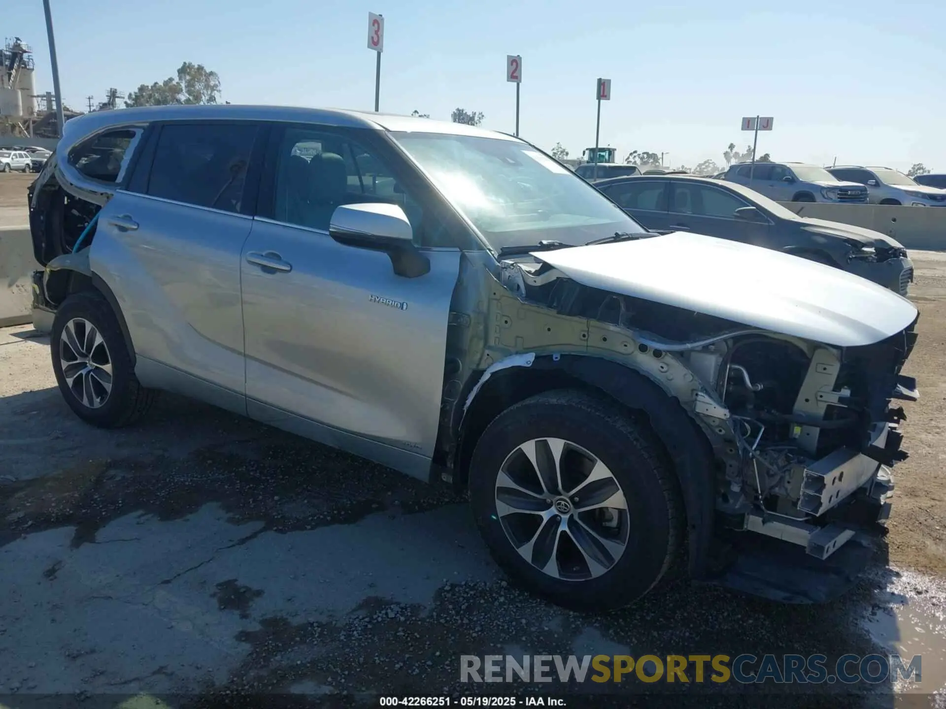 1 fotografías del automóvil dañado 5TDHBRCH0MS517918 TOYOTA HIGHLANDER 2021