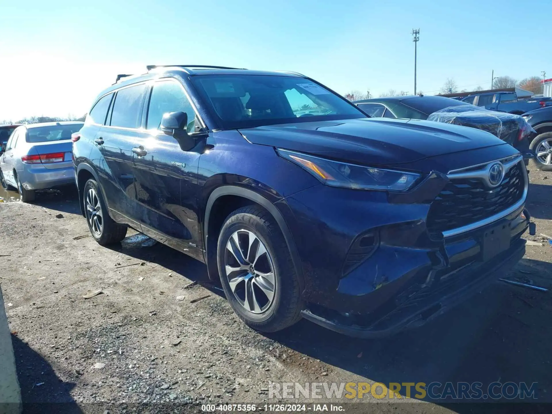 1 fotografías del automóvil dañado 5TDHBRCH0MS524206 TOYOTA HIGHLANDER 2021