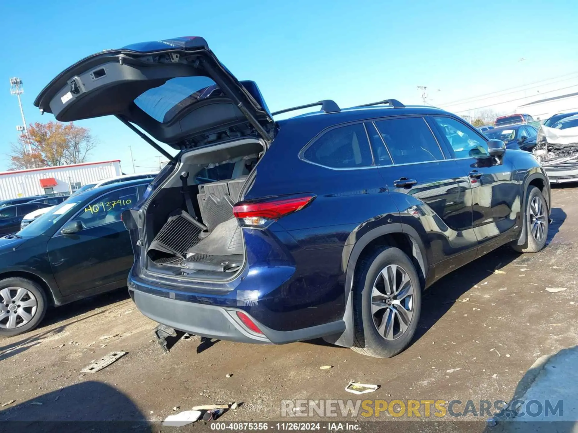 4 fotografías del automóvil dañado 5TDHBRCH0MS524206 TOYOTA HIGHLANDER 2021