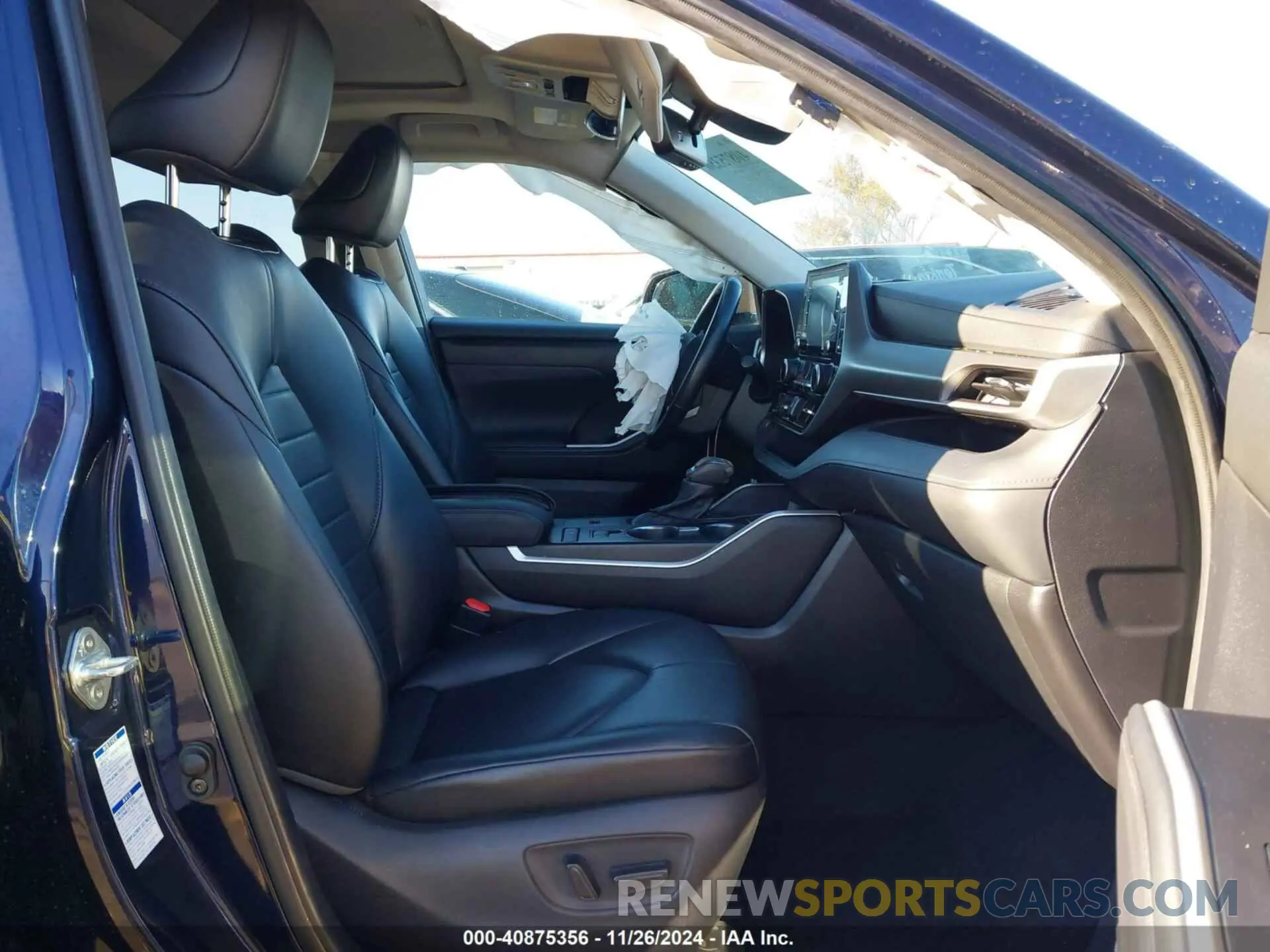 5 fotografías del automóvil dañado 5TDHBRCH0MS524206 TOYOTA HIGHLANDER 2021