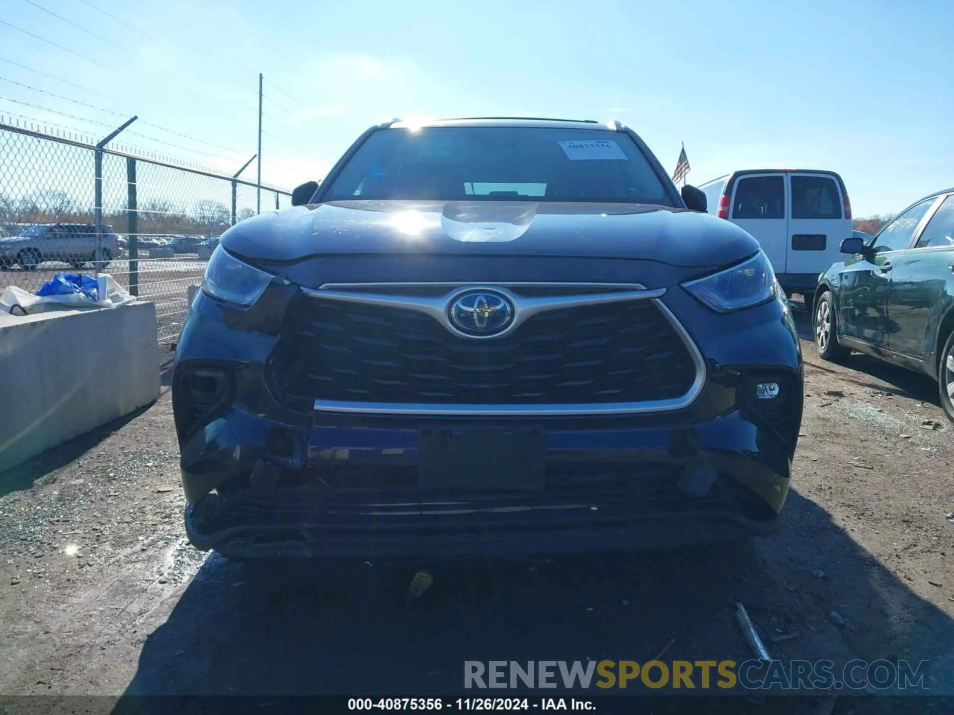 6 fotografías del automóvil dañado 5TDHBRCH0MS524206 TOYOTA HIGHLANDER 2021